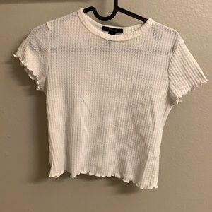 White crop top